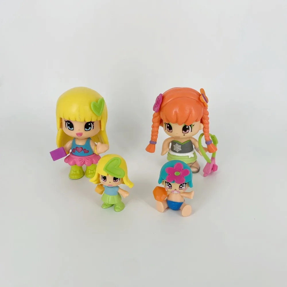 8 pezzi Doubleface Pinypon Gilrs e Little Baby Action Figure bambole per bambini fai da te Cartoon Figuras staccabili giocattoli regalo di natale