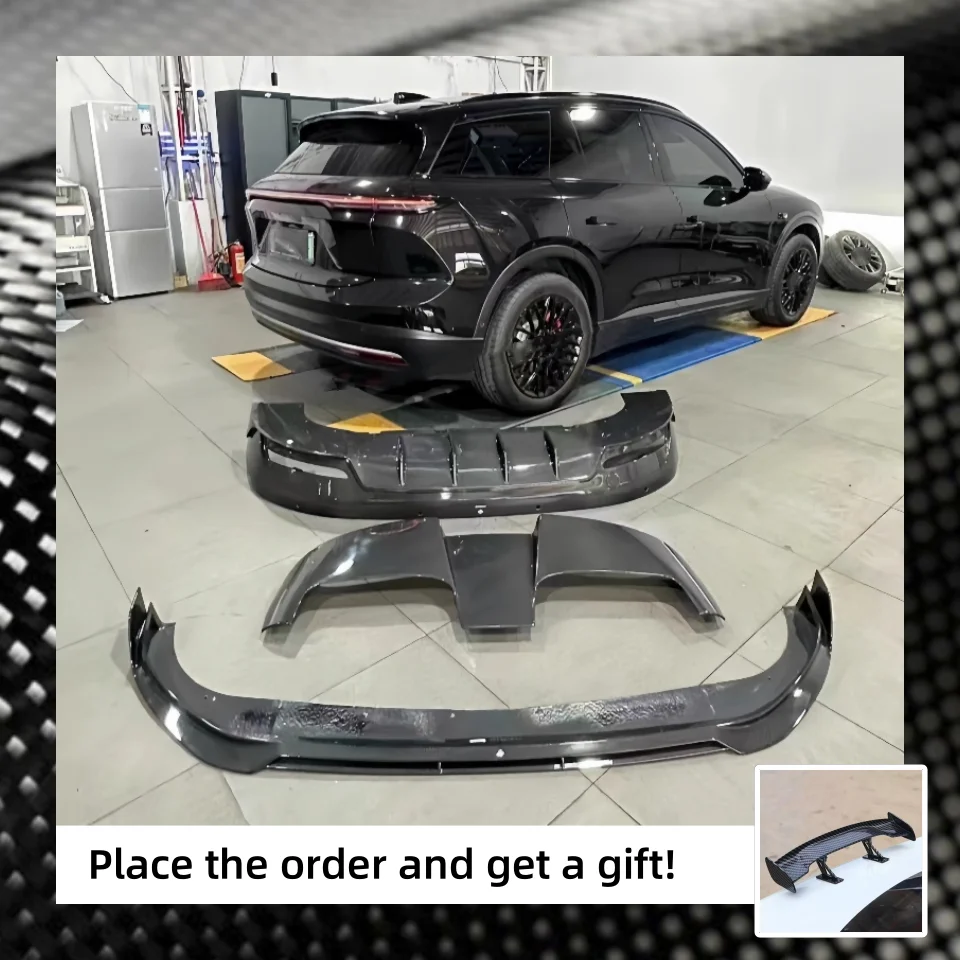 

For NIO ES6 Modified Carbon fiber Front lip Rear Lip Tail wing Body kit Car Accessories Surround