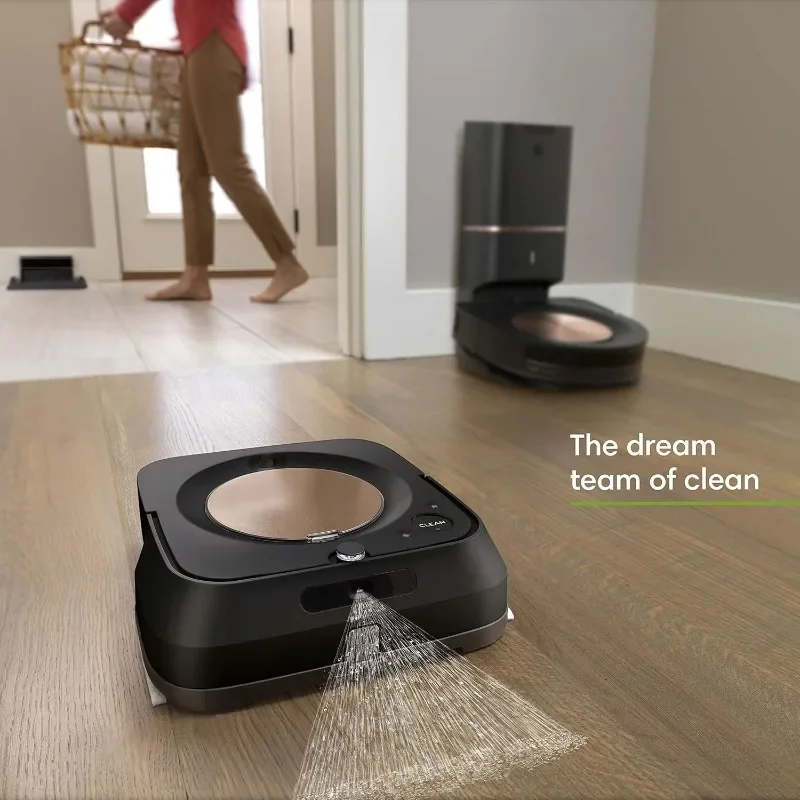 HOME.Roomba s9+ (9550) Robot Vacuum & Braava Jet m6 (6112) Robot Mop Bundle - Wi-Fi Connected, Smart Mapping, Powerful Suction,