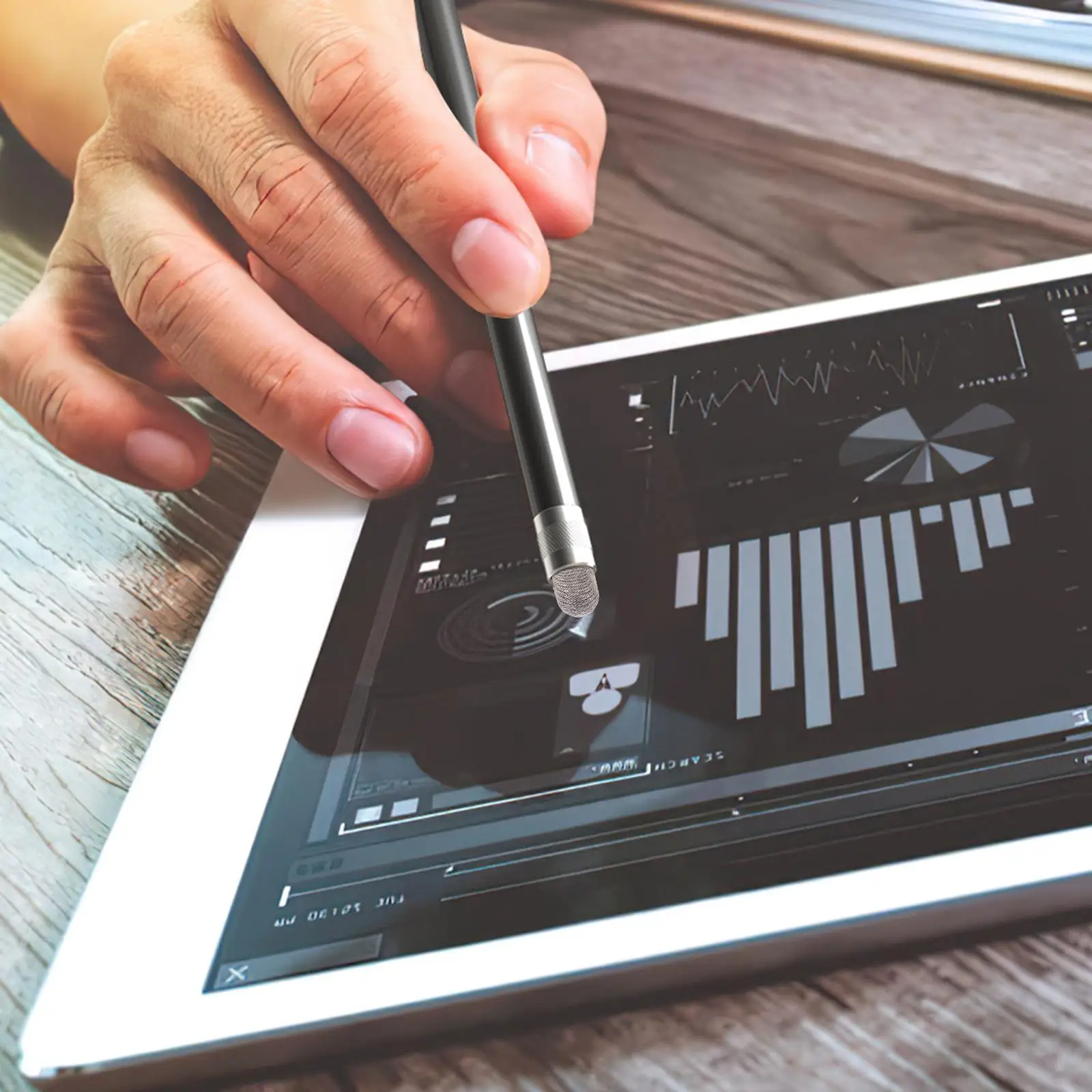 10 Pcs Conductive Fiber Capacitor Tip Capacitive Pen Tips Silver Nibs Touch Screen Stylus Replacement Tips Durable Various