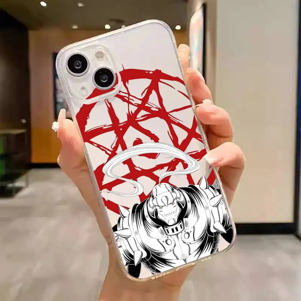 1pc F-Fullmetal AlchemistS Phone Case Transparent For IPhone 17 16 15 14 13 12 11 PRO MAX PLUS Mini Soft Skin-friendly Cover
