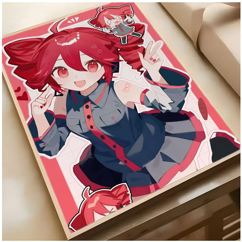 Stylish Casual Lovely Girl T-Kasane Teto Poster Top-tier Indoor Bar Decor Art & Household Decoration Presents