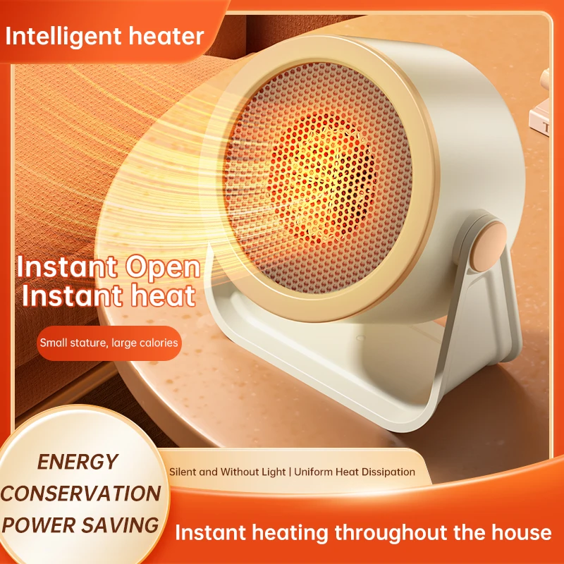 Portable Desktop Electric Heater Compact Hot Air Blower Mini Radiator for Office Home Room Warmer Low Energy Consumption