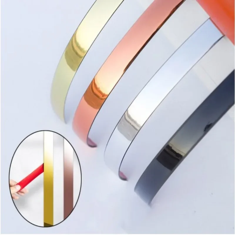 

5m Self-Adhesive Ceiling Edge Strip Tape DIY Art Wall Strip PVC Gold Ribbon Tile Gap Home Wall StickerCabinet Door Decor