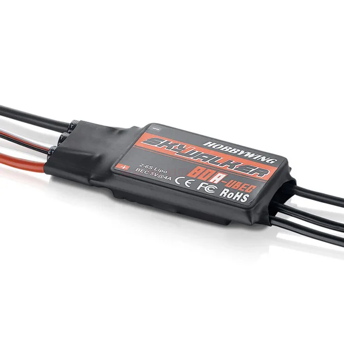 Hobbywing Skywalker Esc Borstelloze Snelheid Controller 12/20/30/40/50/60/80a Voor Drone Vliegtuigen Motor Rc Model Fpv Quadcopter Diy