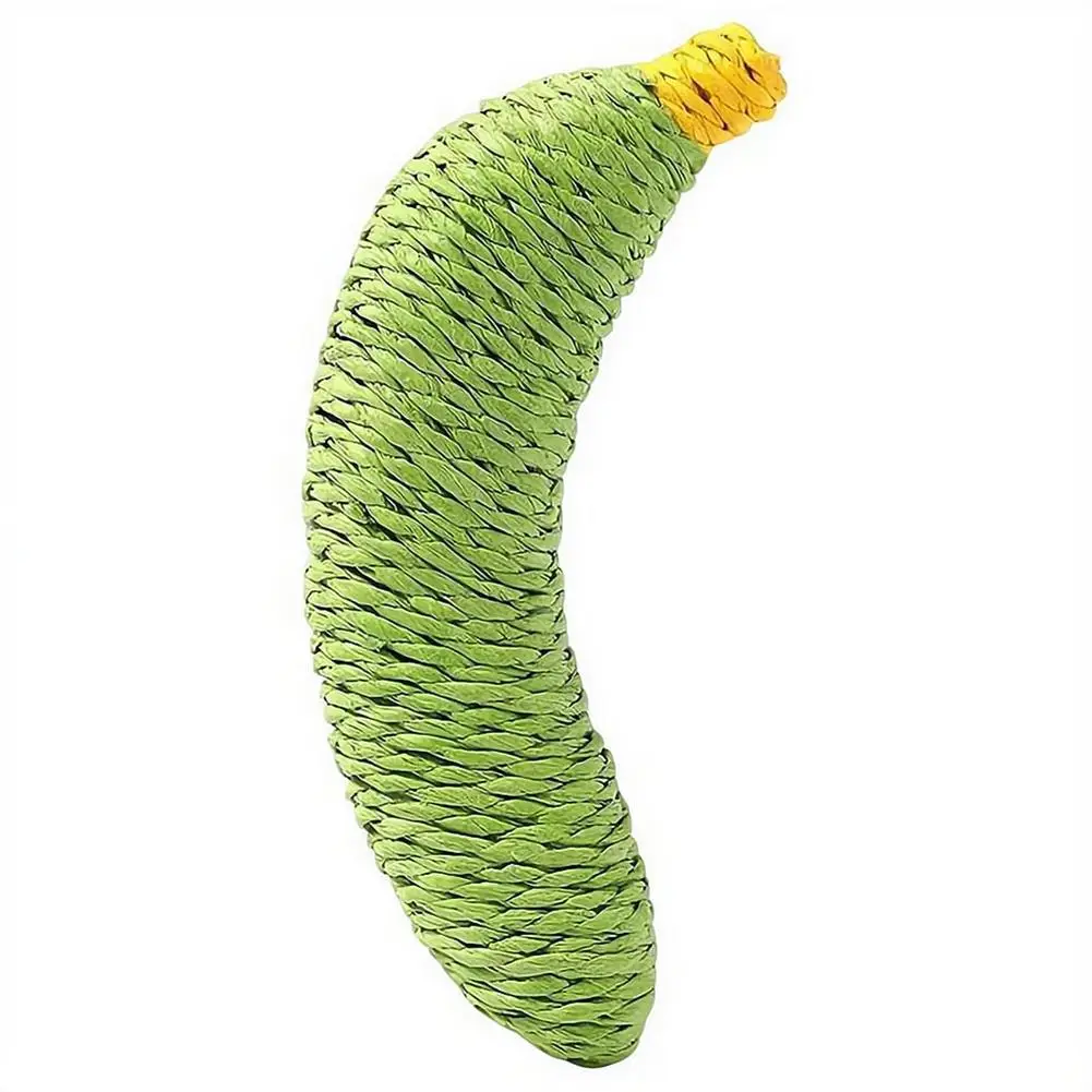 Bananen-Katzenspielzeug, natürliches Sisal-Kauspielzeug für kleine Hunde, Kätzchen, interaktives Zahnreinigungswerkzeug, Zähneknirschen, Spielzubehör für Haustiere – Detail 2