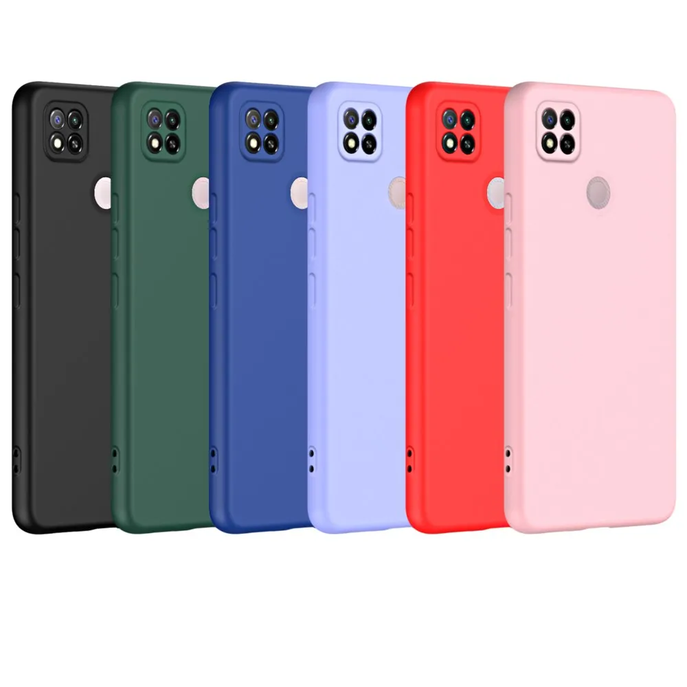 Quadratische Flüssigsilikonhülle für Xiaomi Redmi 9C 9 9A 10 10C 10A 12 12C 13 13C 14C Note 9 9s 10 10s 11s 11 Pro Cover Case Fundas