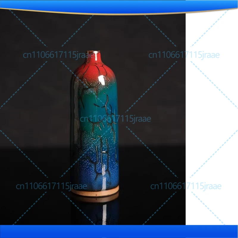 The kiln becomes colorful! Huazun is rich! Jun porcelain ornament