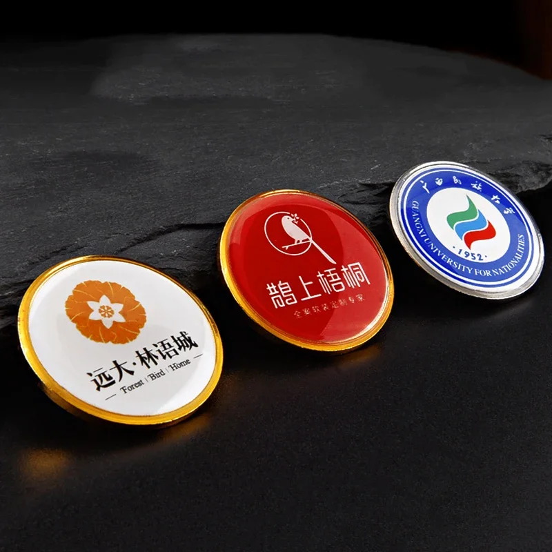 5pcs/lot 2.5cm custom Cabochon Personalized Photo Custom pictures epoxy domed pins Backpack Lapel Button Badges Brooch Gift