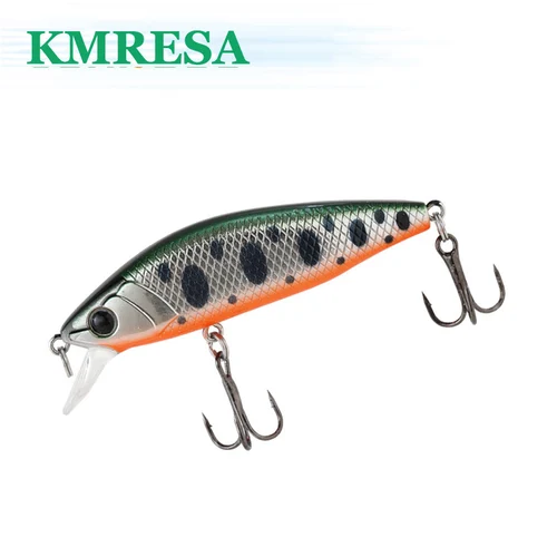 1 piezas 50MM/4,8G se hunde Minnow Señuelos de Pesca intruso trucha Artificial Jerkbait cebo duro Pike Wobbler Crankbait
