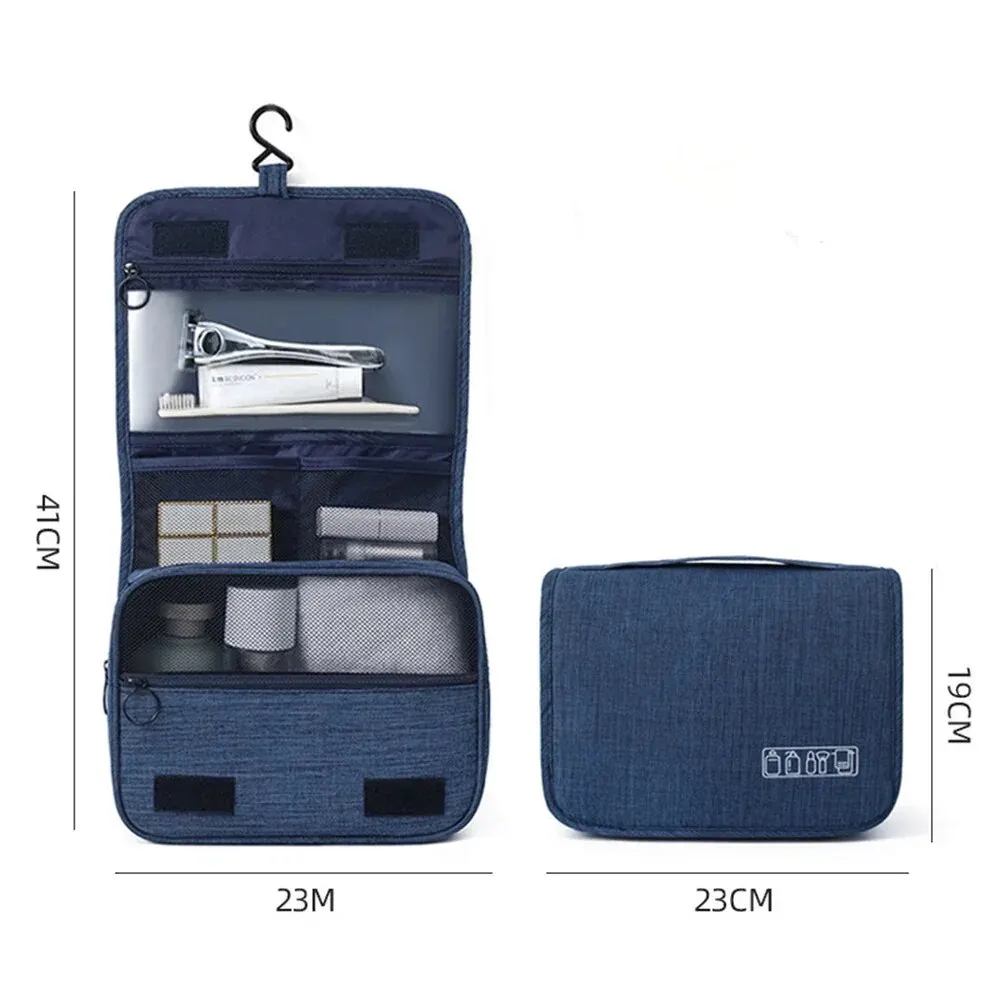 Quality Travel Makeup Bags Women Waterproof Cosmetic Bag Toiletries Organizer Hanging Dry And Wet Separation Storage Bag High