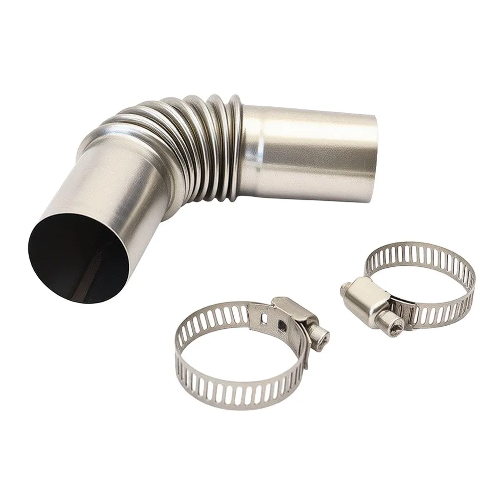 Pipe Connector 25mm Inner Diameter Stainless Steel for exhaust Pipe Angle Connector for Auxiliary Heater with 90 Degree Elbow