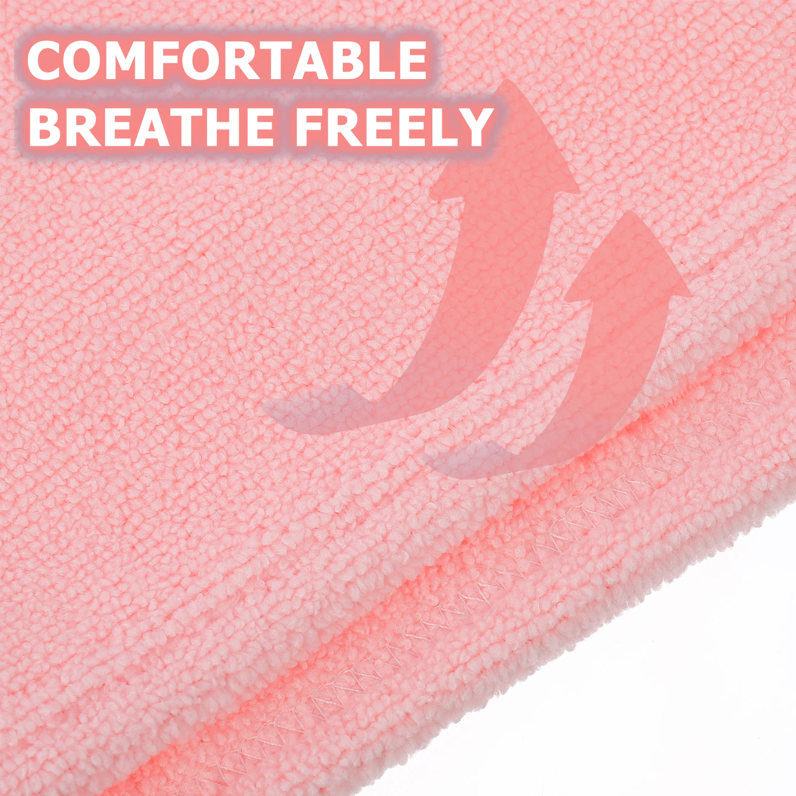 

Shower Caps Dry Hair Lady Drying Towel Super Absorbent Towels Wrap Pink Hat Miss