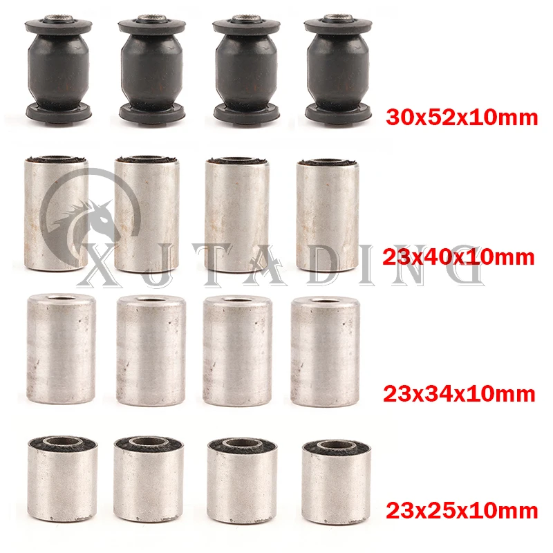 4 sztuk 23/25/30*25/35/40/52*10/12mm ramię wahadłowe góra tuleja dla chiny UTV ATV gokart Quad hulajnoga