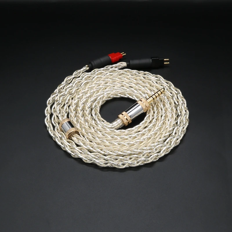 ivipQ-320 наушники проводные IEM кабель флагманский кабель золото серебро палладий золотой фольги наушники заменить кабель, для HD650 HD700 HD800 HIFIMAN ANANDA