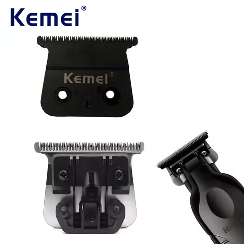 Kemei KM-2299 الأصلي استبدال شفرة مقص الشعر شفرة تقطيع رئيس ل الشعر المتقلب قطع سكين رئيس أجزاء الملحقات