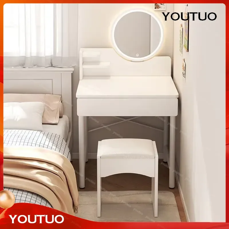 for dressing table cabinet integrated small apartment vanity modern simple desk for small bedroom minimalist makeup table