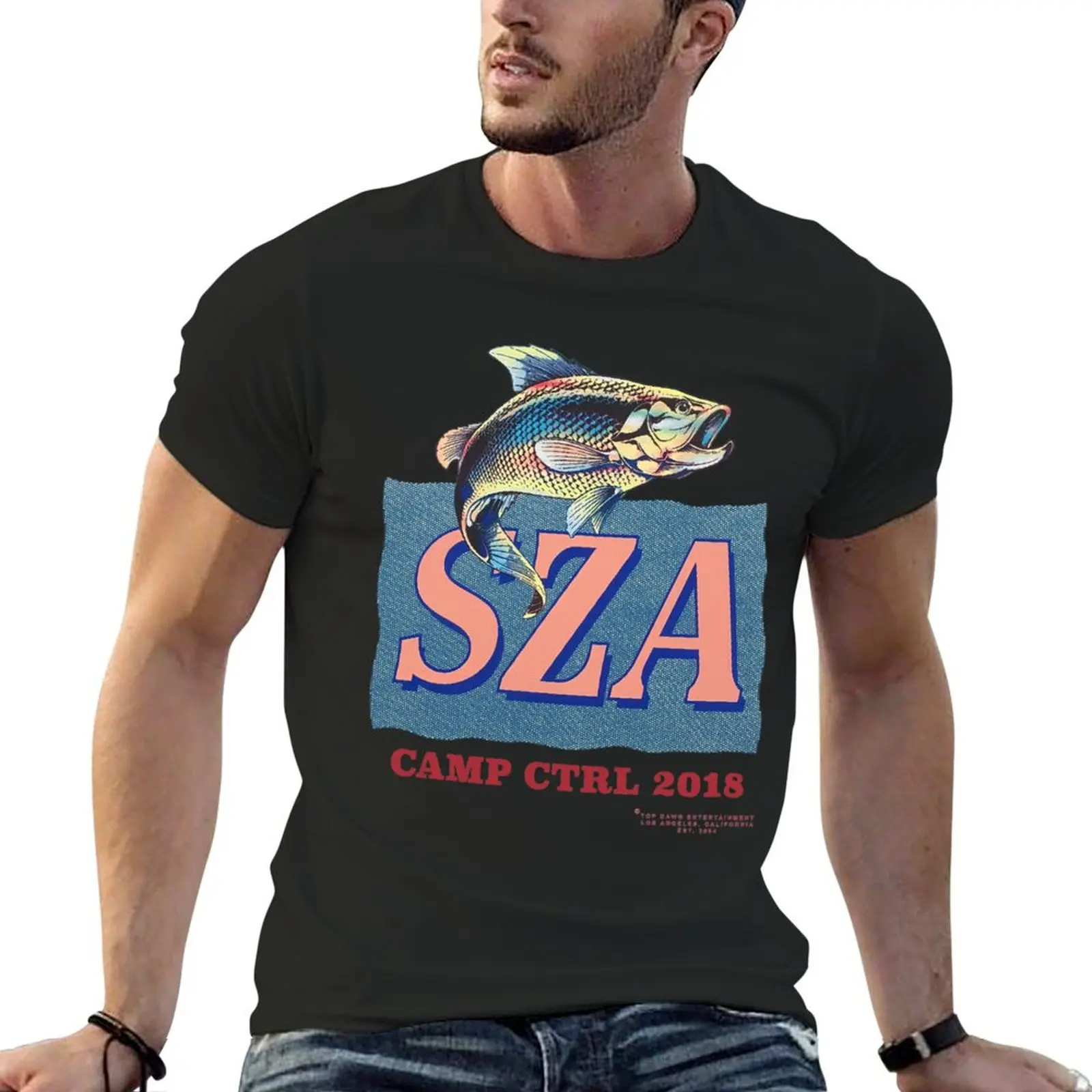 sza camp ctrl T-Shirt oversizeds tops graphic shirts Aesthetic clothing t shirt men 100℅ cotton