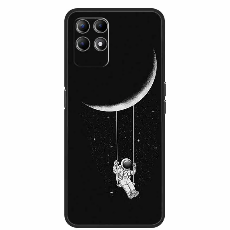 Per OPPO Realme 8i custodia Astronaut Silicone Soft TPU Cover per telefono Coque per Realme 8 Pro Realme8 5G Funda Spaceman Realme8i Bumper