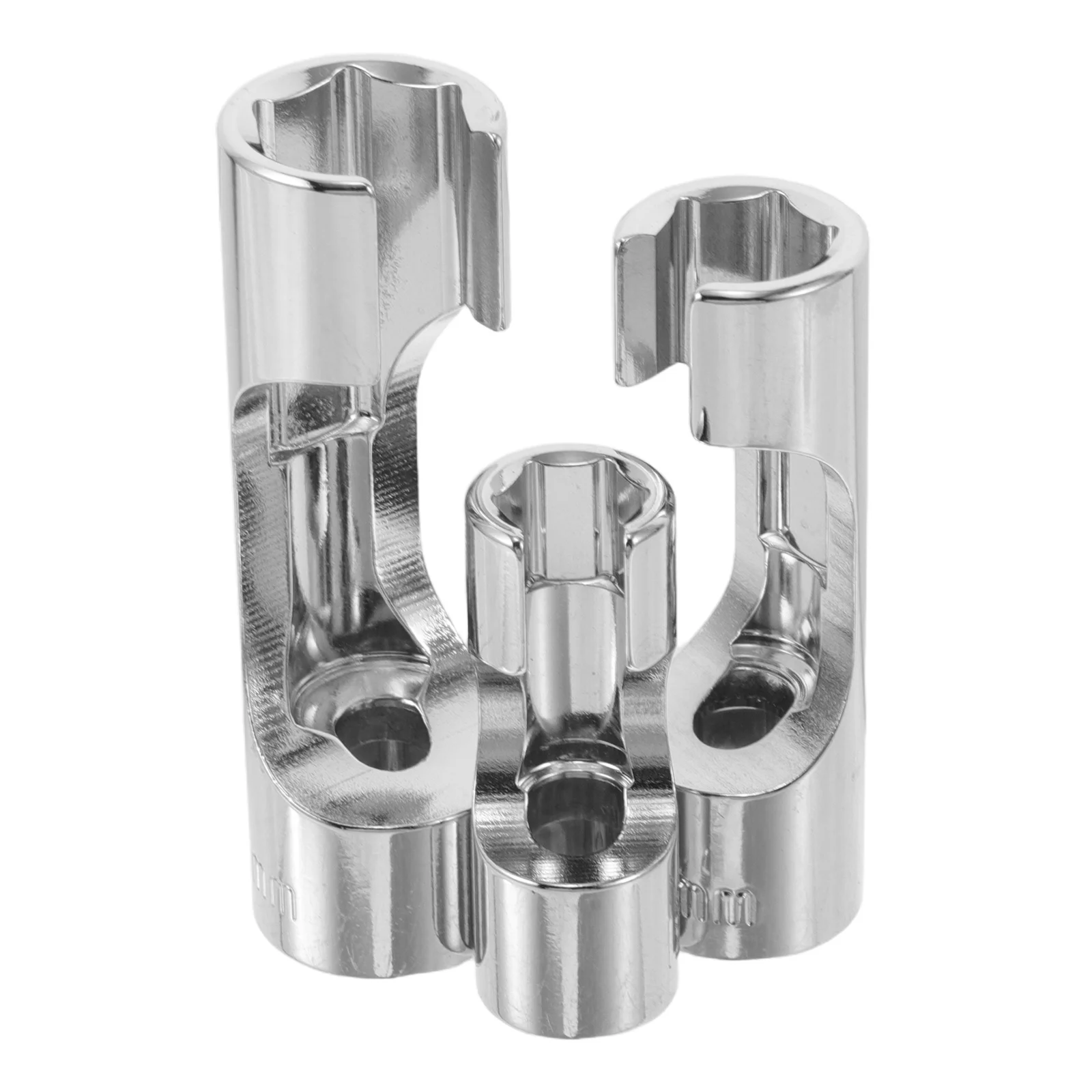 

3Pcs Automotive Socket Set 12mm 15mm 18mm Slotted Fuel Line Wrench Diesel Injector Sleeve Repair Tool