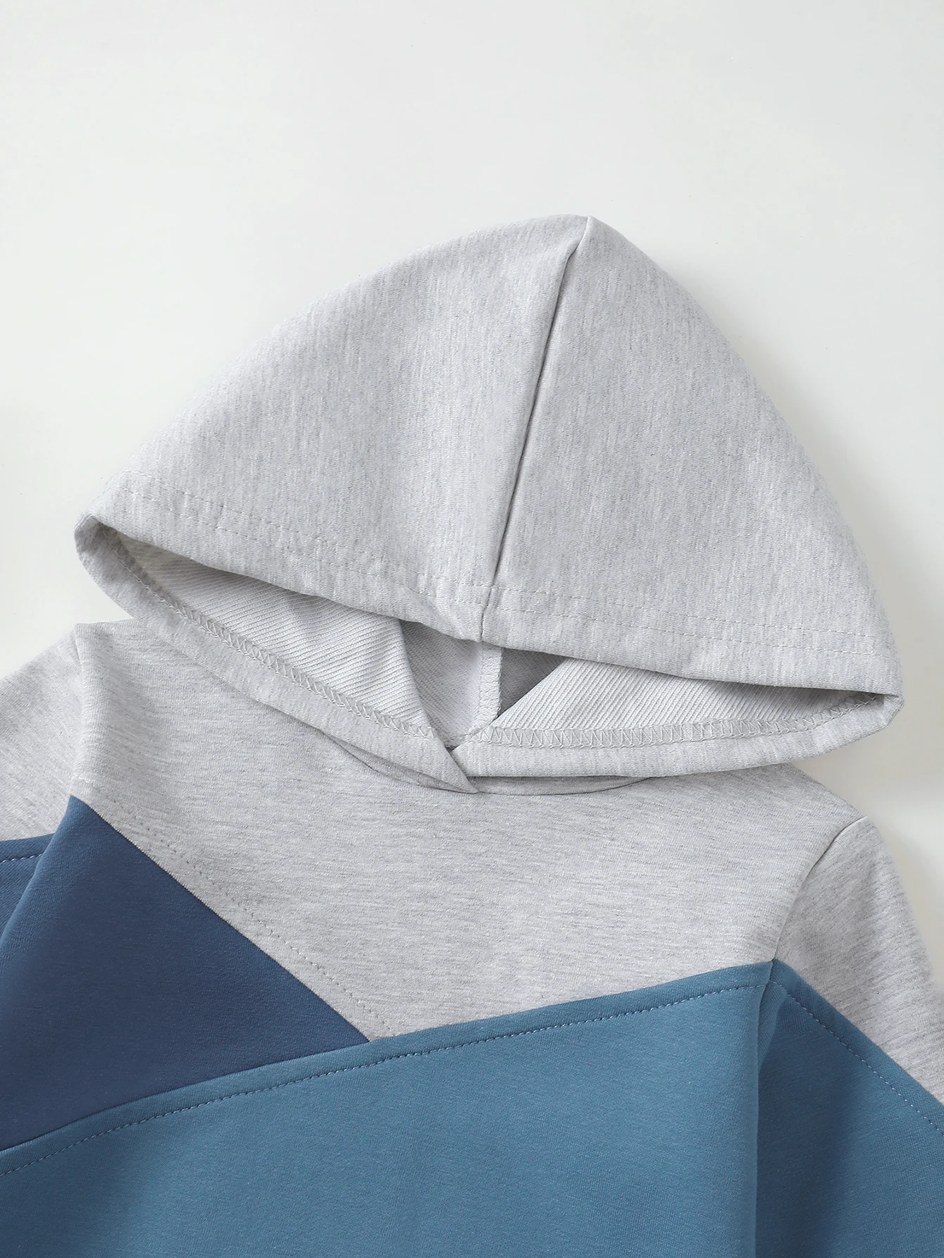 Kleinkind Jungen Frühling Herbst Hoodie Hosen Set Farbblock Langarm Baumwolle Anzug für Kinder Kleinkind Kleidung – Detail 10