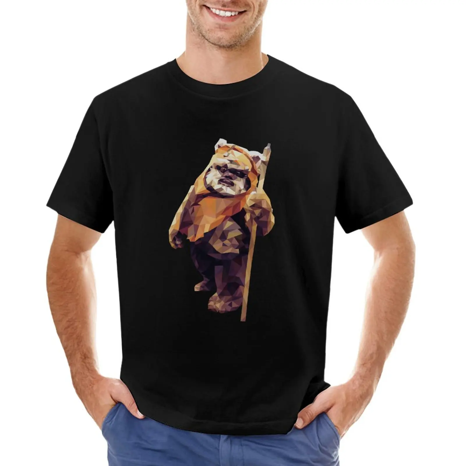 

Jittery Little Thing - Low Poly Ewok T-Shirt Short t-shirt t shirts men