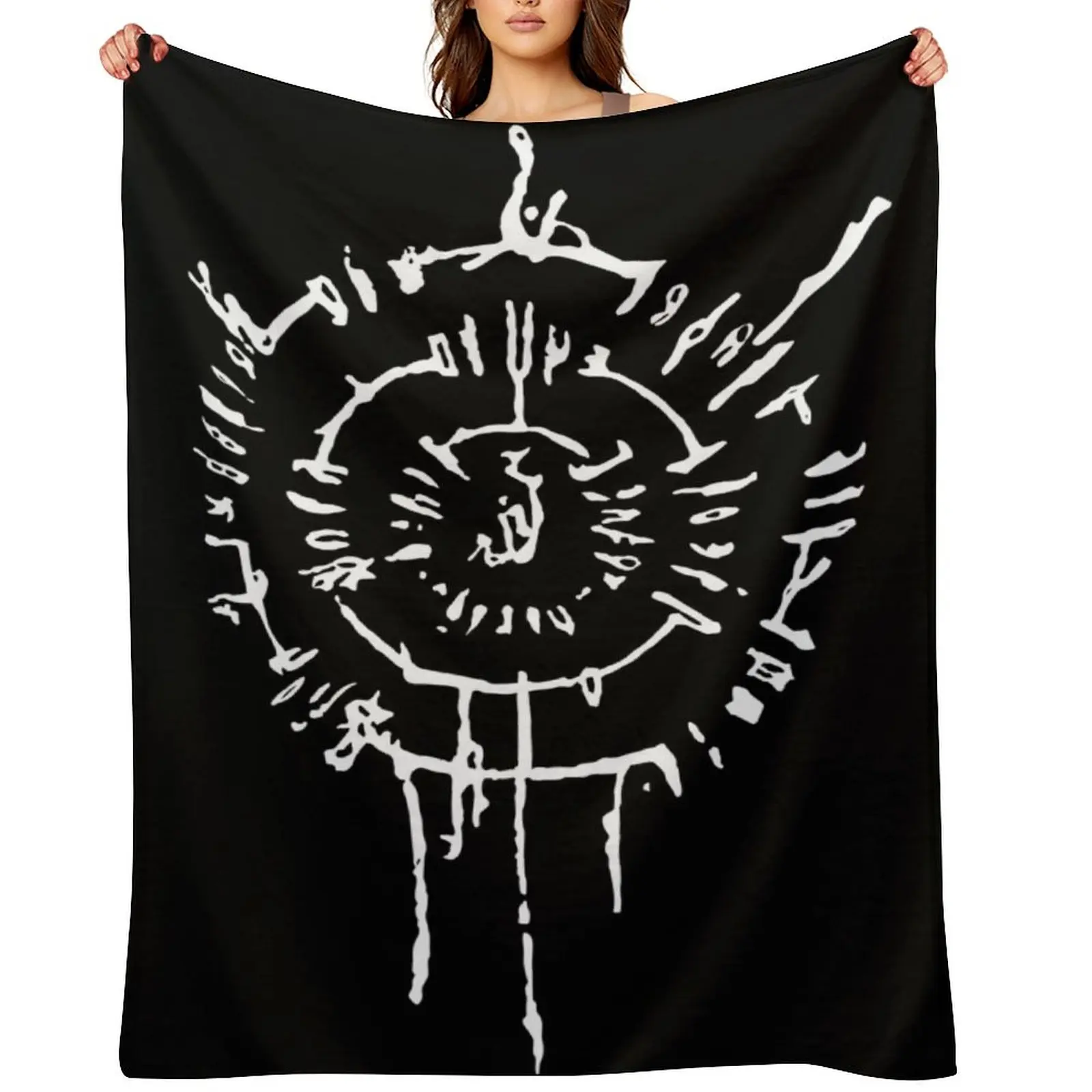 Astarion Scars White Throw Blanket Thins for winter wednesday Bed linens Blankets