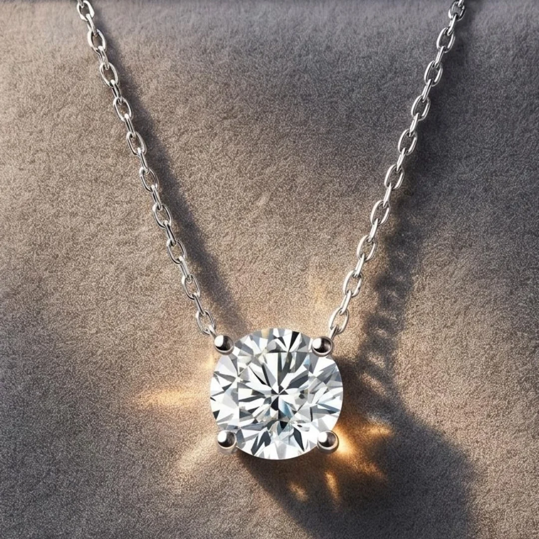 925 Sterling Silber Halskette Anhänger Exquisit für Damen Hochzeitsschmuck Verlobungs-Charm 5A Zirkon Party-Geschenk Feine Kette