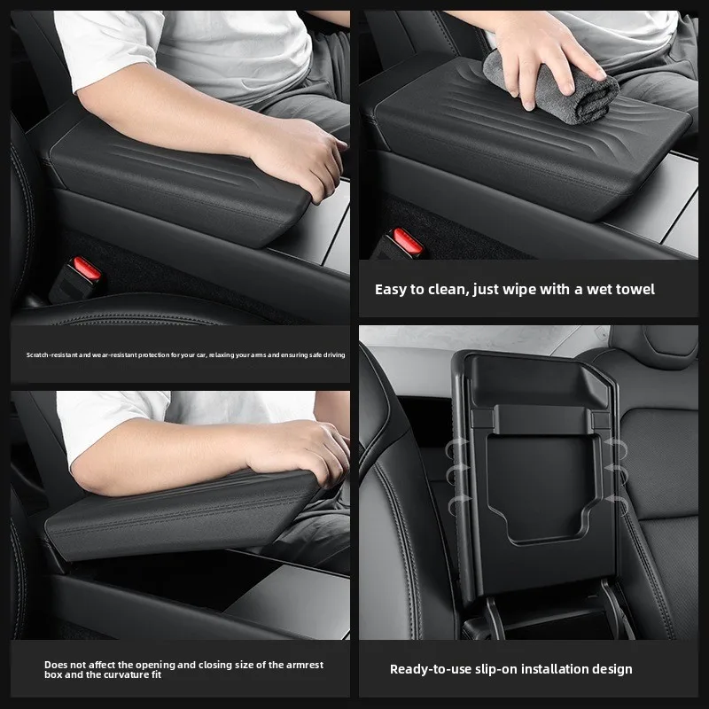 For Tesla New ModelY YL Central Armrest Box Protective Cover Dustproof Sleeve Auto Interior Modification Accessories