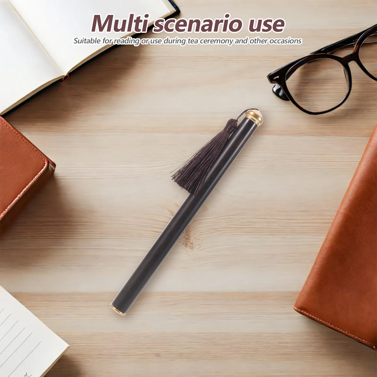 

Solid Wood Incense Stick Storage Tube 9.2x0.65x0.65 Inch Fragrance Locking Portable Incense Stick Holder Box for Temples Outdoor