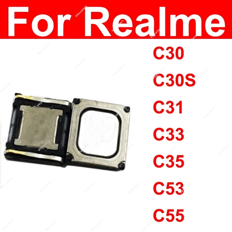 Earpiece Speaker For Realme C30 C30S C31 C35 C51 C53 C55 4G 5G Earphone Speaker Sound Recevier Flex Cable Parts