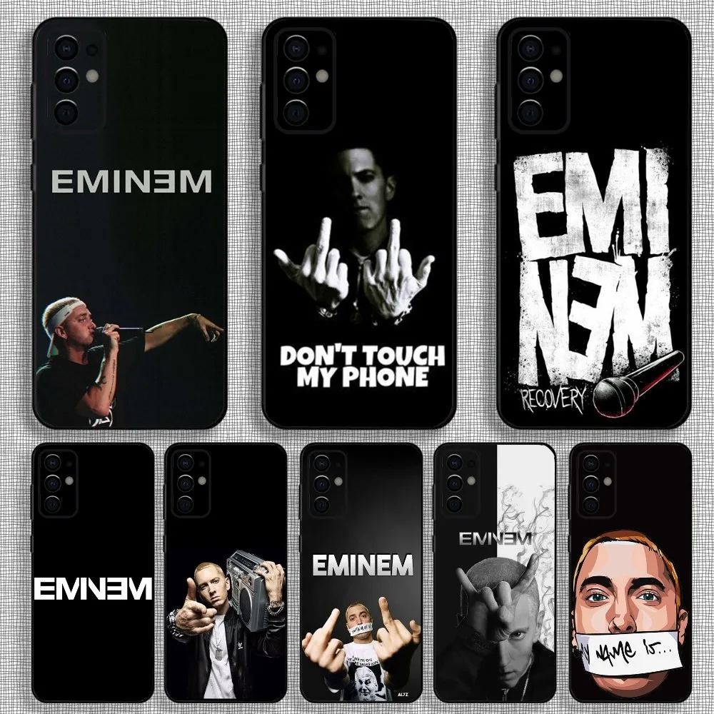 

Rapper E-Eminem Phone Case For Samsung S24,S21,S22,S23,S30,Ultra,S20,Plus,Fe,Lite,Note,10,9,5G Black Soft Cover