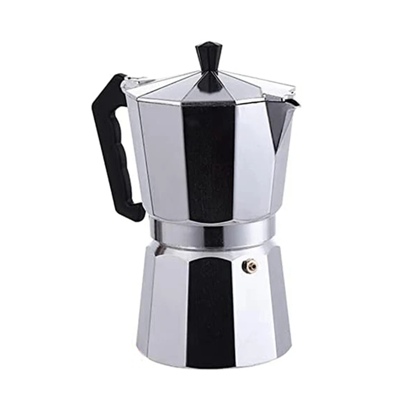 

Coffee Pot Espresso Maker Moka Pot For Great Flavored Espresso For Electric Ceramic Stovetop