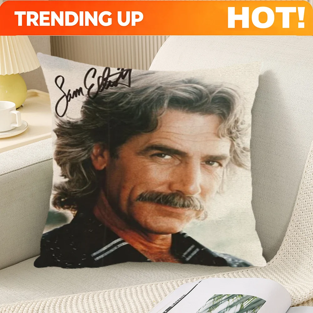 Customize 1pc Sam Elliot Actor Pattern Pillowcase, Soft And Skin-Friendly Sofa Cushion Cover, Suitable for All Seasons in The Li