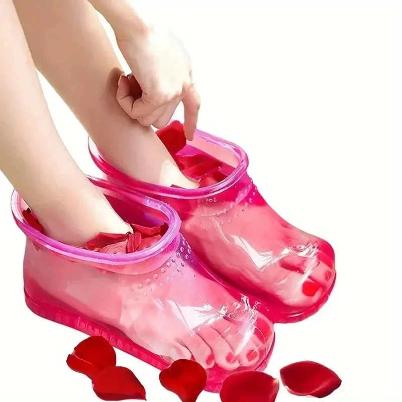 Movable Foot Soak Tub For Pedicure And Thermal Massage - Contains Bath Powder