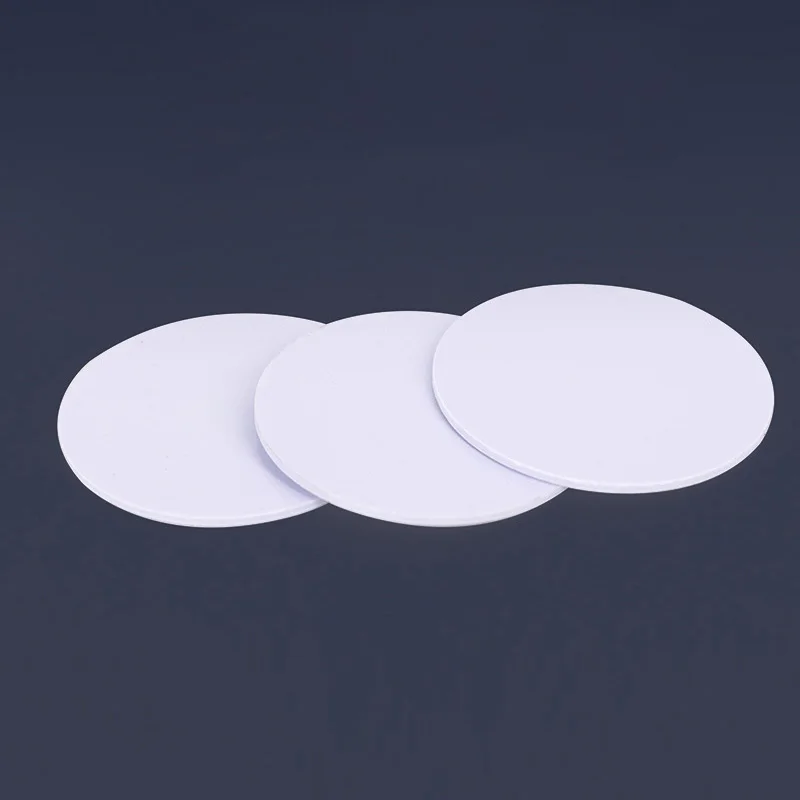 Mini 100 Buah Ntag215 NFC Stiker Telepon Tersedia Label Perekat RFID Tag 25Mm Token Patrol Universal Label RFID Tag