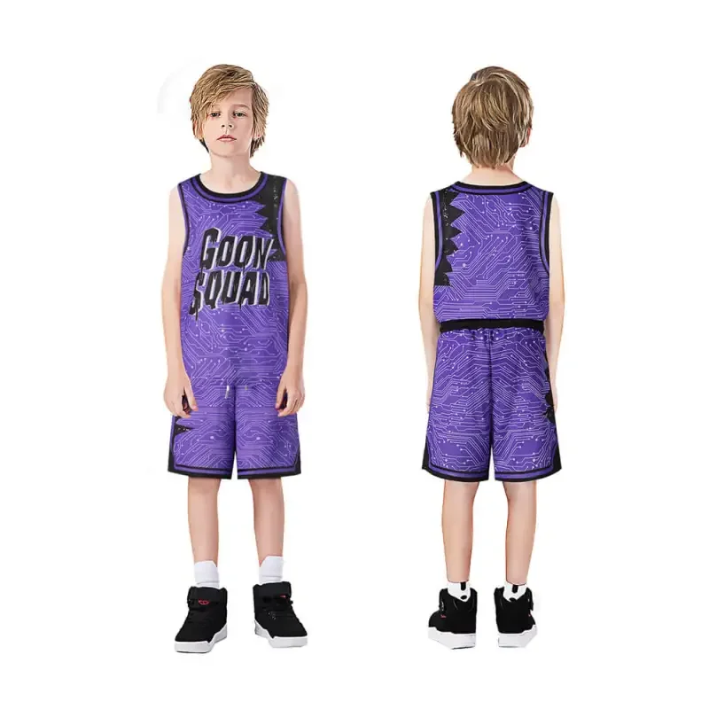 Space Goon Squad Jersey Jam 2 Basketball Shirt Kids A New Legacy Sports Shirt Shorts Cosplay Costume Takerlama