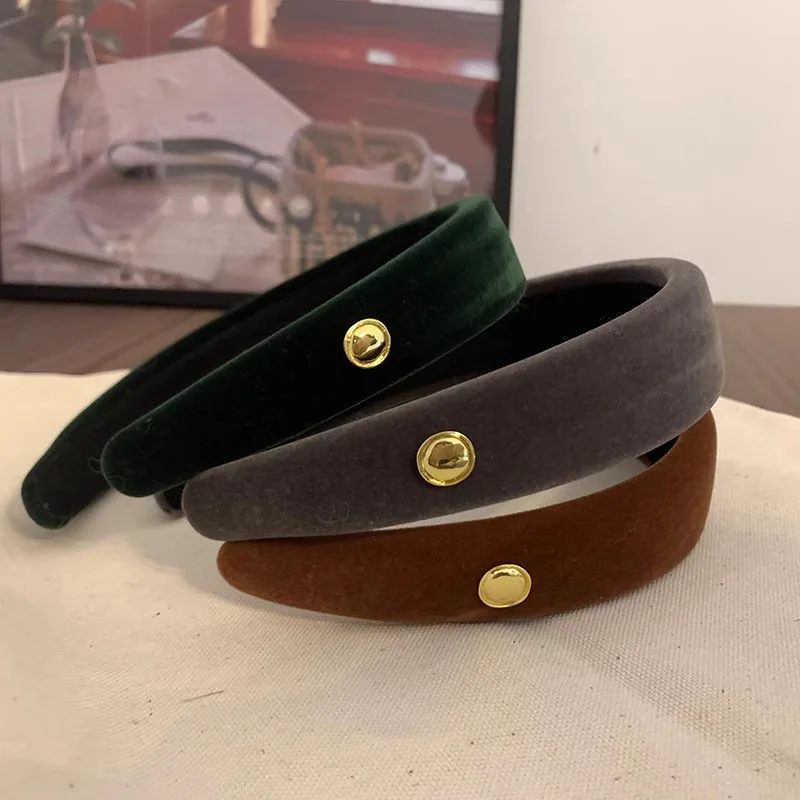 

Velvet Headband Simple Chic High Quality for Women Daily Wear Outing Face Wash Comfortable Non Slip Accessories for Women