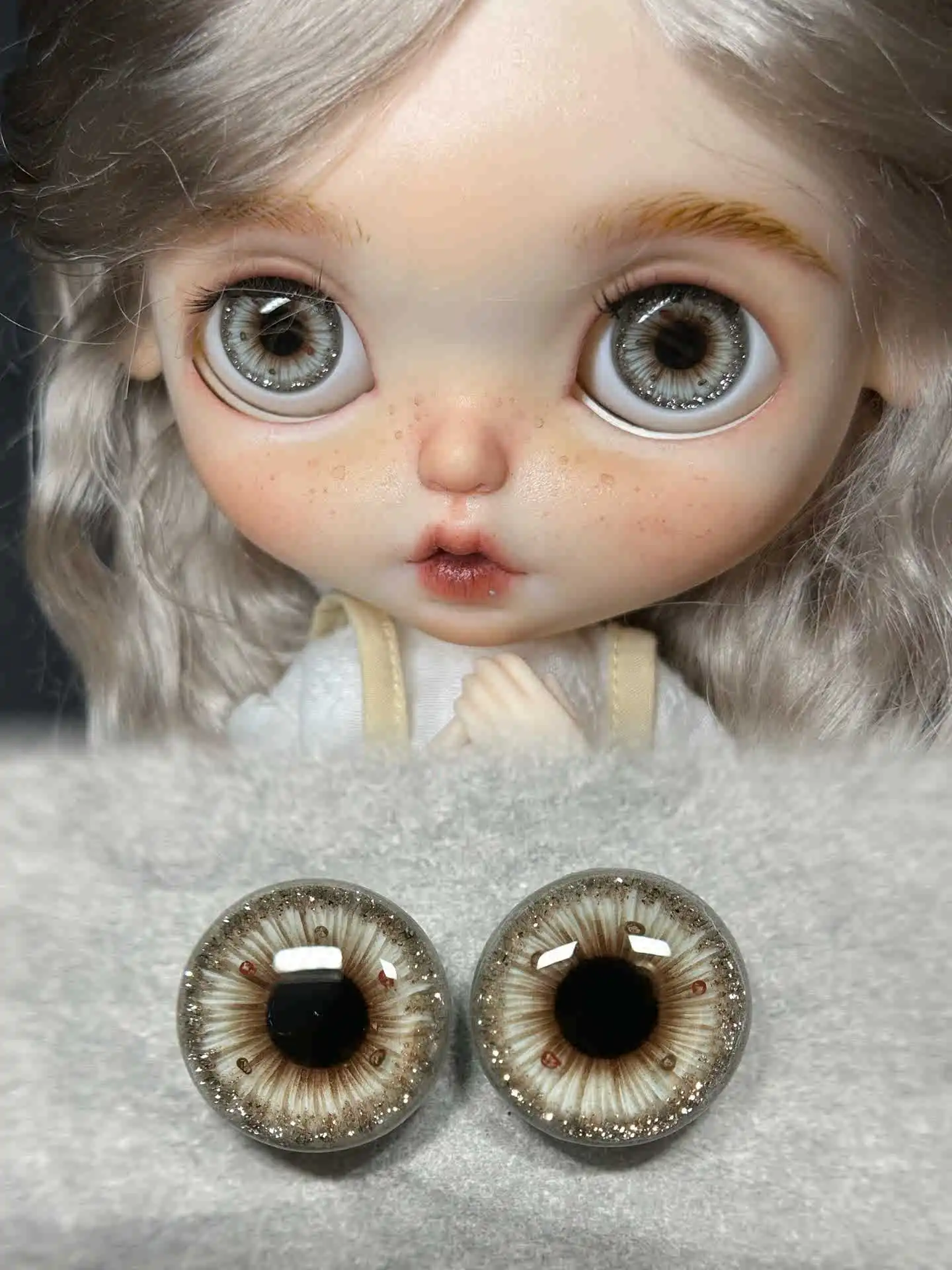 Yestary 14Mm Blythe Eyes Chip Bjd Pop Accessoires Voor Blythe Pop Ambachten Originele Magnetische Druppel Lijm Glas Ogen Speelgoed Meisjes Geschenken