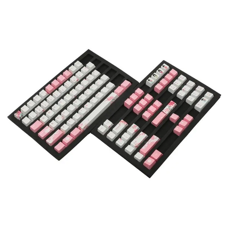 R53C 108 Tasten, OEM-Profil, individuelle Tastenkappen, PBT-Farbsublimation für Cherry MX-Schalter – Detail 2