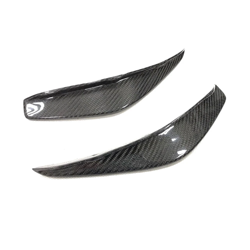 Koolstofvezel Mistlamp Strips Voorbumper Air Vent Fin Canards Trim ABS Voor Benz GLA Klasse X156 GLA200 GLA260 GLA45 2014-2017