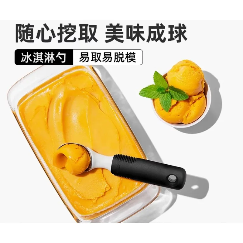 

Ice cream scoop ball digger stainless steel ice cream scoop household artifact fruit platter creative tool