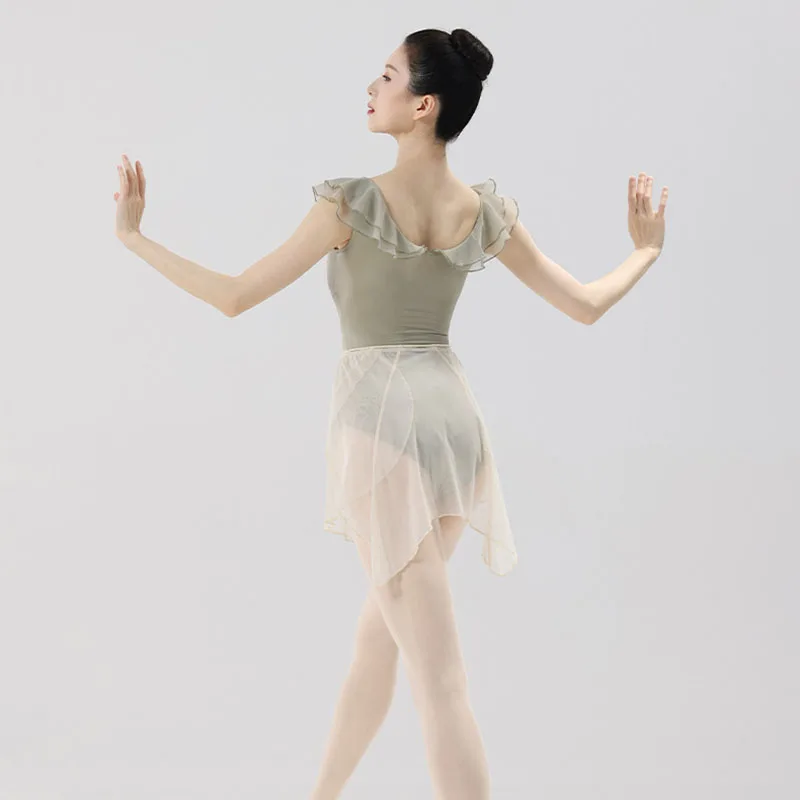 Jupe de Ballet pour femmes, design irrégulier, demi-jupe de danse, robe lyrique de Ballet pour adultes, jupe Tutu de danse de Ballet pour filles