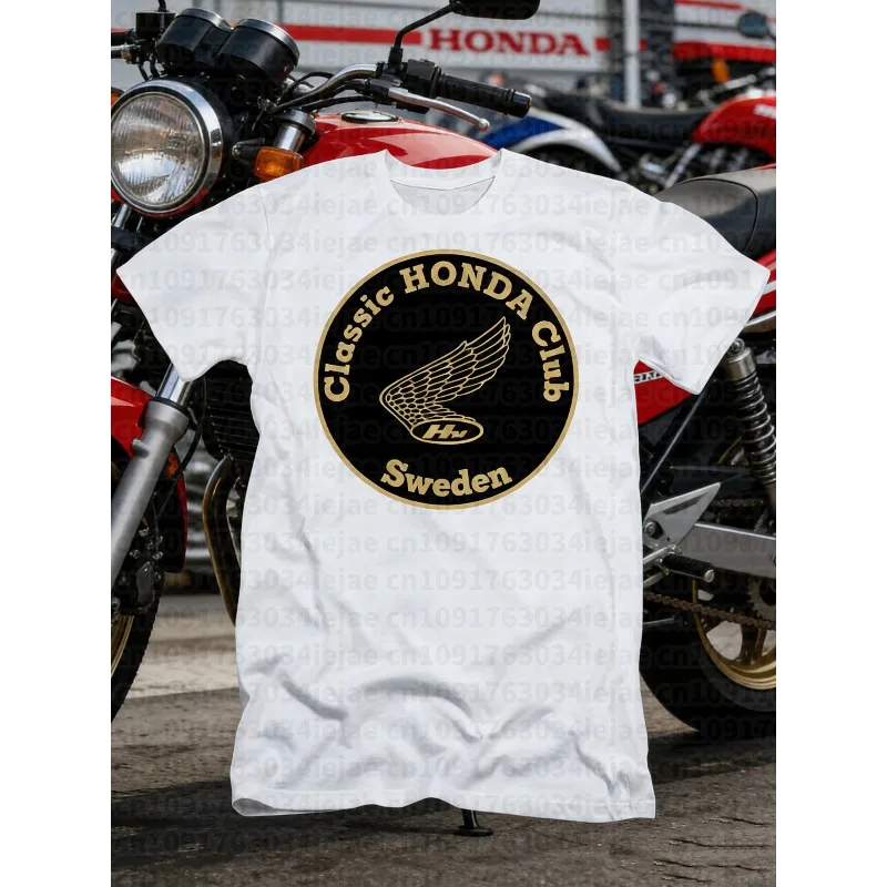 

Новая летняя футболка Honda 2026 для мужчин и женщин, классическая клубная модель для езды на внедорожных мотоциклах, трендовый бренд, рабочая одежда