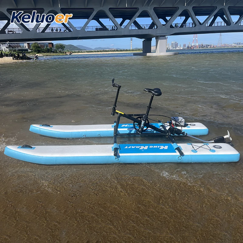 Bicicleta de agua eléctrica, bote de Pedal, bicicleta de agua flotante inflable, bicicleta de agua a la venta