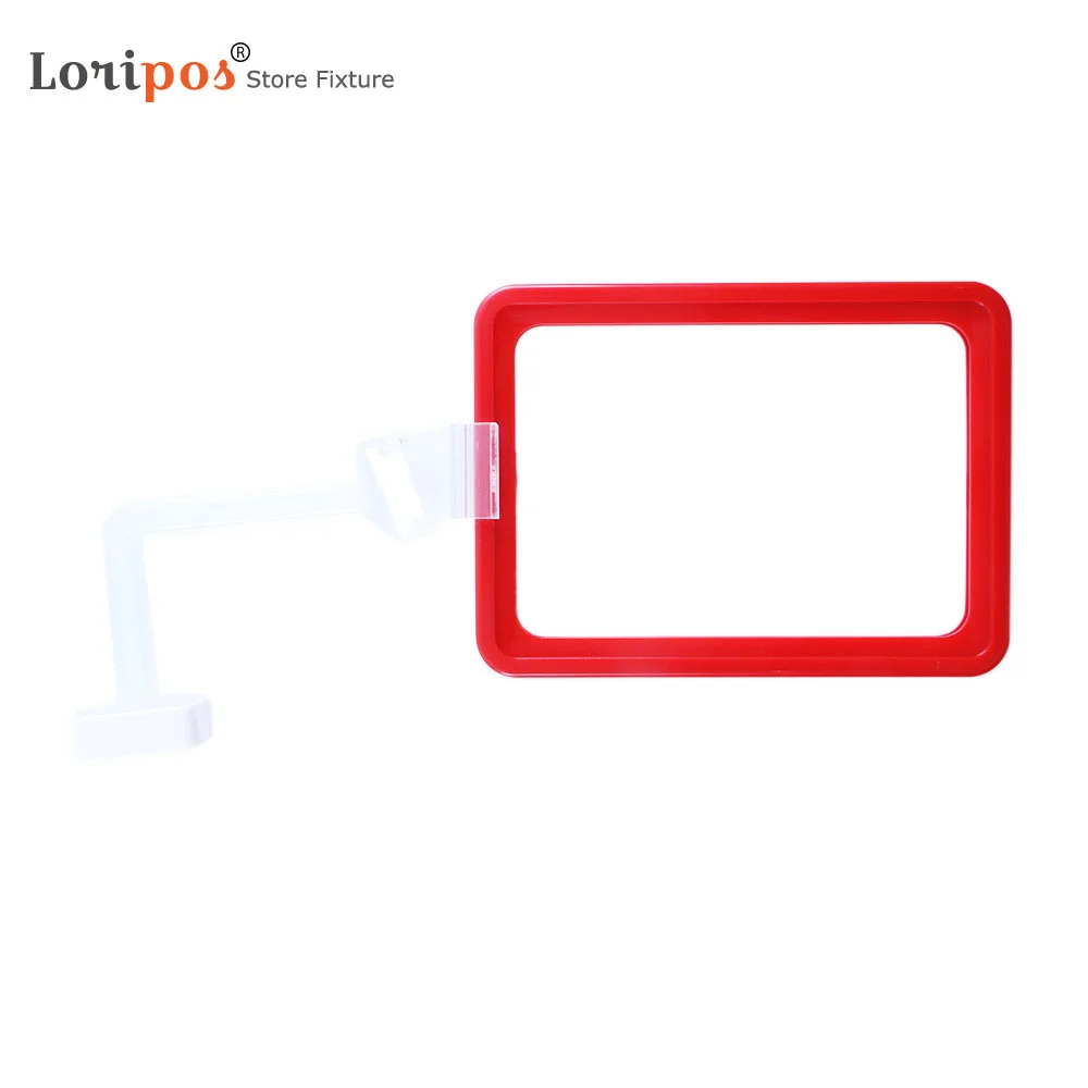 

A6 Magnetic Poster Display Rack Store Hanging Sign Holder Plastic Label Frames Stand | Loripos