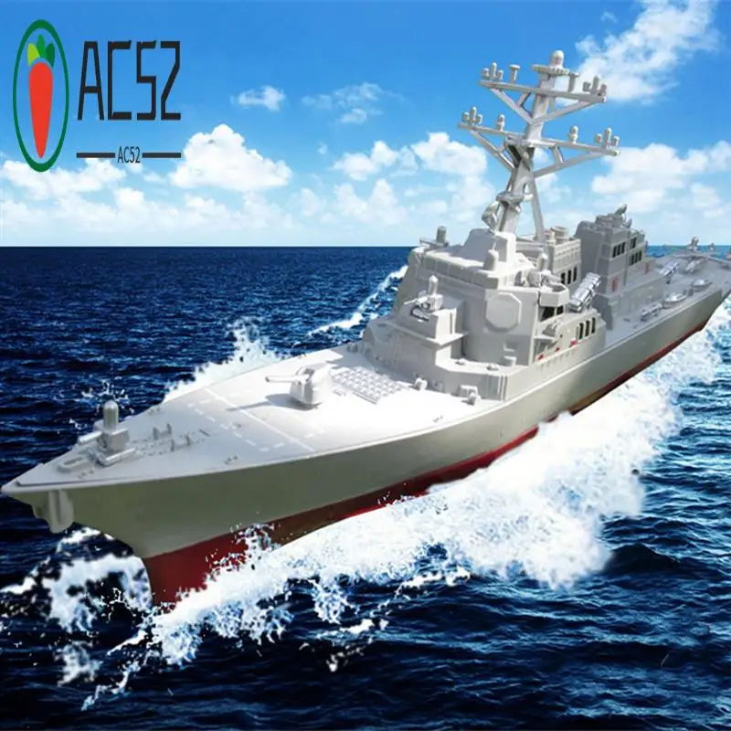 

AC52-4X Guided Missile Destroyer Ship Model Static Toys With Display Stand Warship Model DIY Educational Toys Hobbies Gift