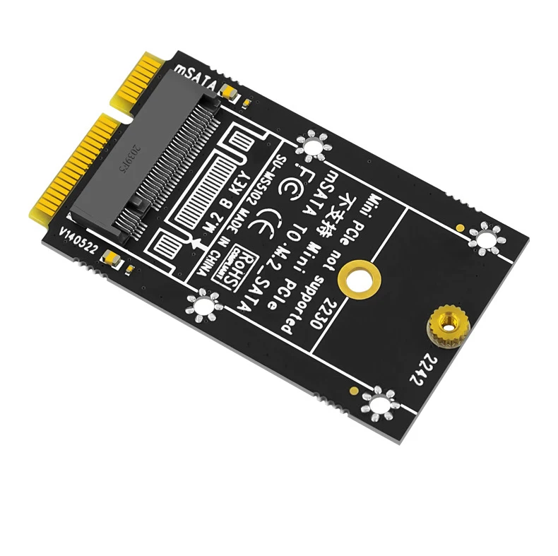 MSATA to M.2 SATA adapter card MSATA to NGFF adapter card SSD hard drive expansion card 2230/2242