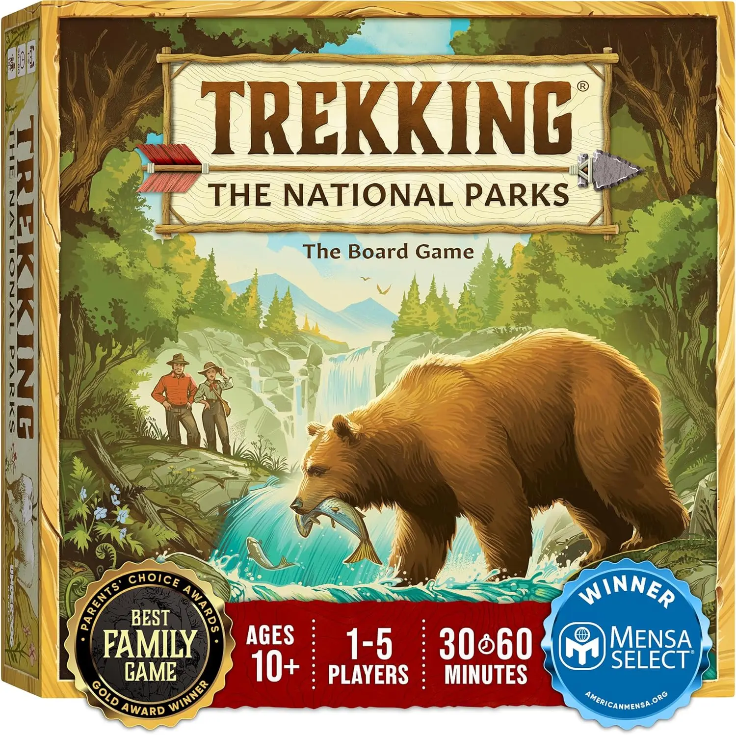 

Trekking National Parks Board Game for Kids Ages 10+, Family Fun Activities for 1-5 Players, Easy to Learn