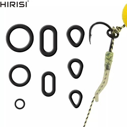 60pcs Carp Fishing Boilie Bait Rings for Hair Rigs Pop Ups Boilies Hookbait Hair Rig Ring Method Feeder Carp Fishing Accessories
